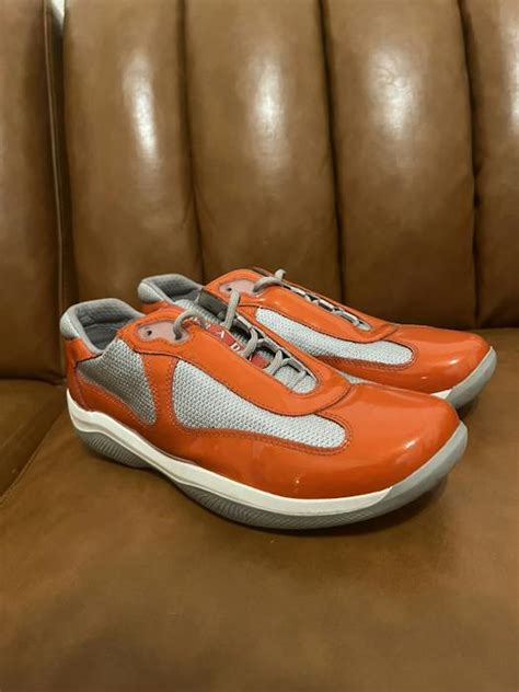 orange prada americas cup|Prada America cups size 14.